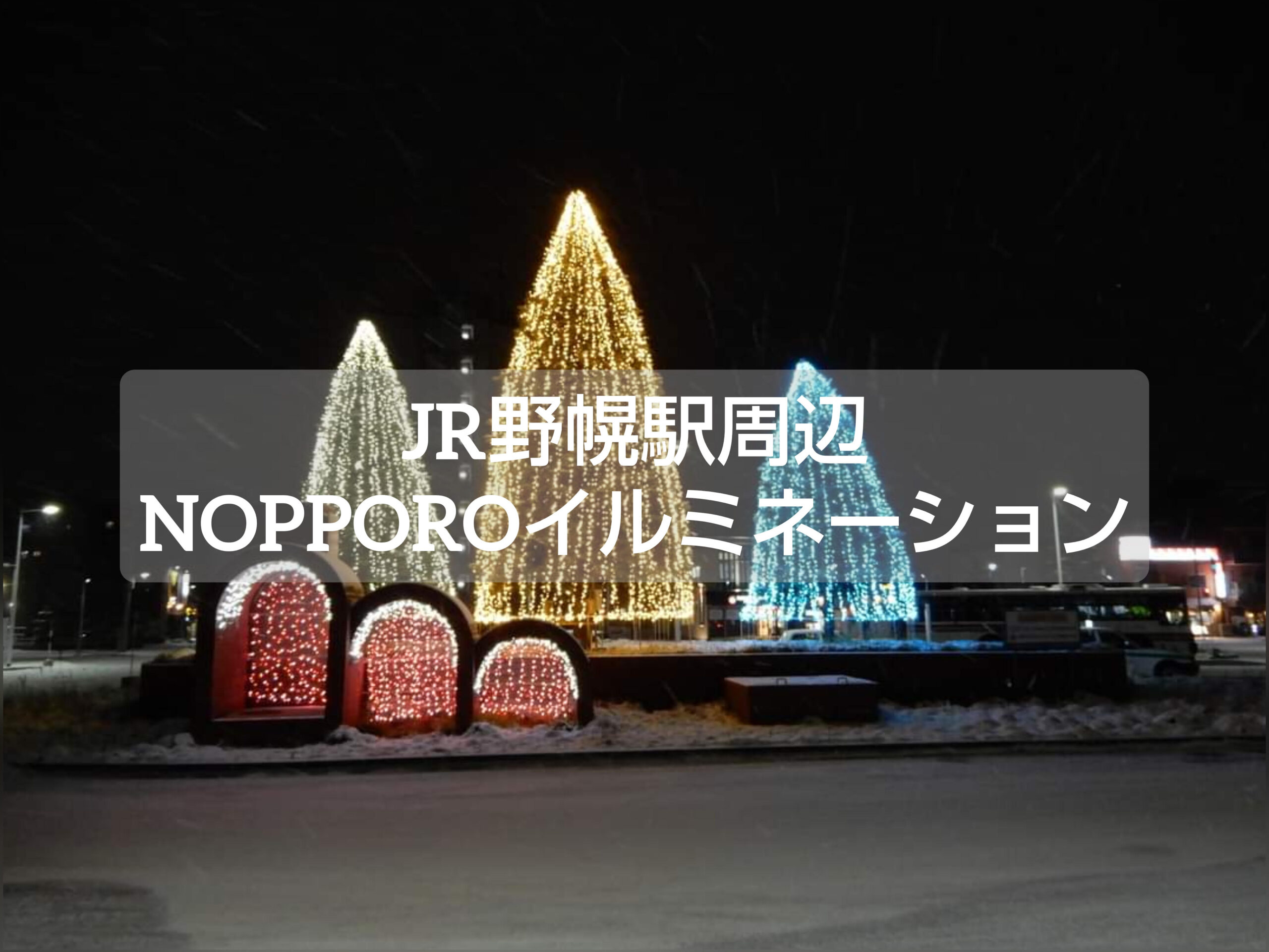 JR野幌駅NOPPOROイルミネーション2025
